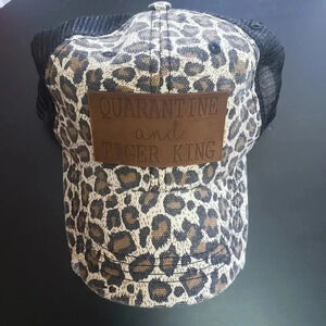 Quarantine and Tiger King Leopard Hat